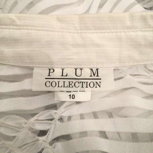 Plum Collection - Sheer Zipper Top - Picture 3 of 3